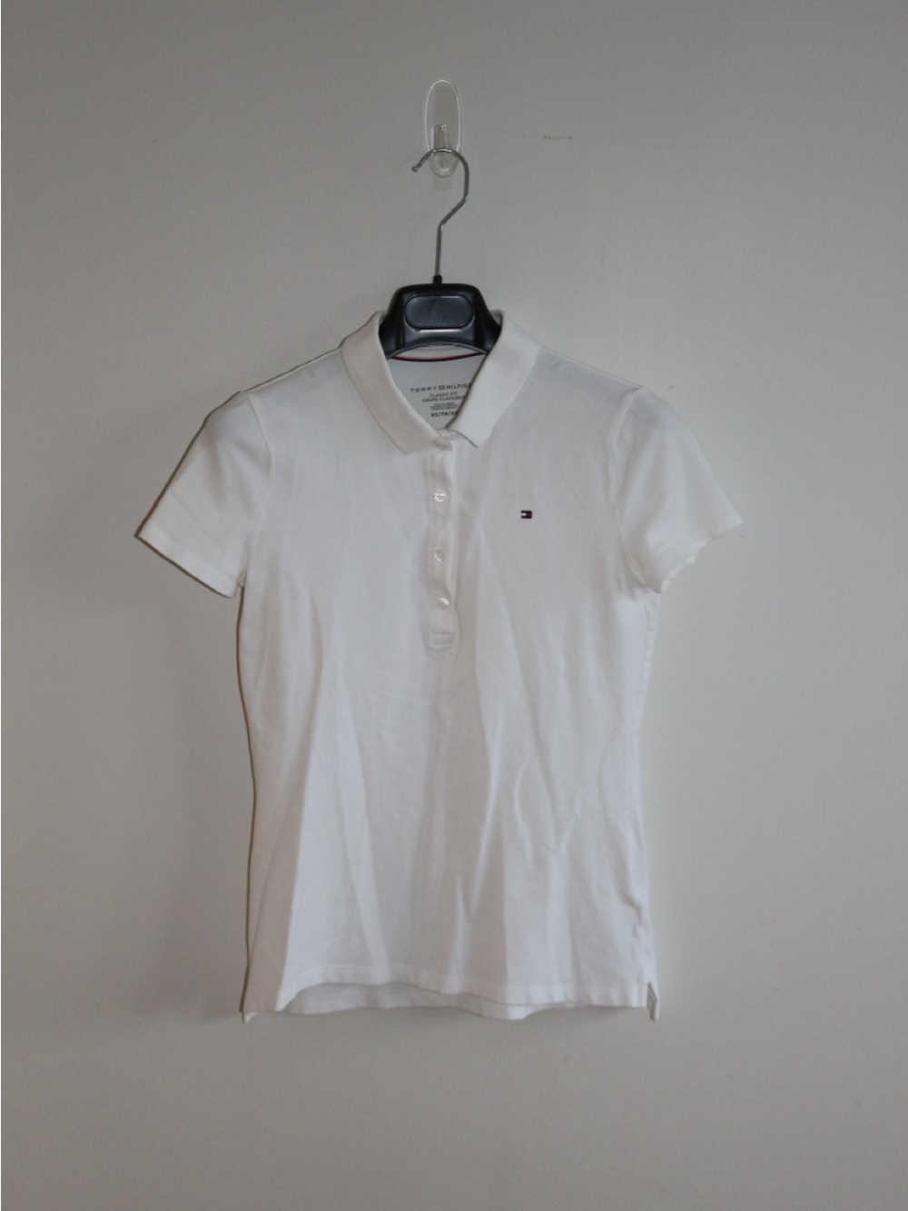 Tommy Hilfiger White Short-Sleeve Polo Top